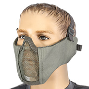 Nuprol Mesh Mask V5 Gittermaske Lower Face Shield mit Ohrabdeckung Ranger Green