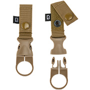 Brandit Grtelschlaufe mit Flaschenhalter 2er Pack camel