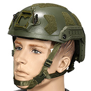 Nuprol Airsoft Helm FAST Railed SF mit NVG Mount oliv