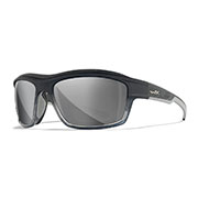 Wiley X Brille Ozon dunkelgrau/grau Glser Silver Flash verspiegelt inkl. Brillenetui und Click A.I.R Dichtung