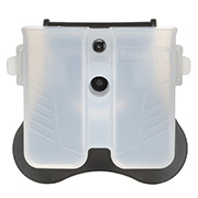 Amomax Doppel-Magazinholster Polymer Paddle f. Single- / Double-Stack Magazine transparent