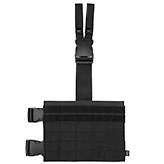 Brandit Beinplatte Molle Leg Panel schwarz mit versteckter Tasche