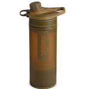 Grayl GeoPress Wasserfilter Trinkflasche 710 ml coyote brown - für Wandern, Camping, Outdoor, Survival