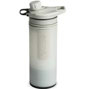Grayl GeoPress Wasserfilter Trinkflasche 710 ml peak white - für Wandern, Camping, Outdoor, Survival