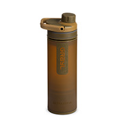 Grayl UltraPress Wasserfilter Trinkflasche 500 ml coyote brown - fr Wandern, Camping, Outdoor, Survival