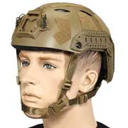 Nuprol Airsoft Helm FAST Railed SF Air mit NVG Mount tan