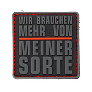 JTG 3D Rubber Patch mit Klettflche Wir brauchen mehr von meiner Sorte Thin Red Line