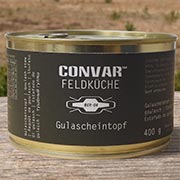 Convar Feldkche Outdoor-Mahlzeit Gulascheintopf 400g Dose