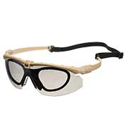 Nuprol Battle Pro Protective Airsoft Schutzbrille inkl. Brillentrgereinsatz tan / rauch