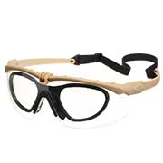 Nuprol Battle Pro Protective Airsoft Schutzbrille inkl. Brillentrgereinsatz tan / klar