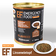 Emergency Food Pro Meals Notration Linseneintopf 300g Dose 3 Portionen