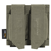 Pentagon Pistolenmagazintasche Double FB Pouch RAL7013 fr 2 Magazine