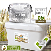 Getreidespeicher Bio Hafer 7,5 kg im Eimer Notvorrat