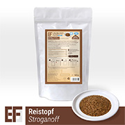 Emergency Food Meals Notration Reistopf Stroganoff mit Rindfleisch und Pilzen 160g Beutel 1 Portionen