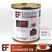 Emergency Food Basic Notration Instant schwarzer Tee 420 g Dose ergibt 5,25 Liter