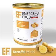 Emergency Food Basic Notration Kartoffelwrfel 230g Dose
