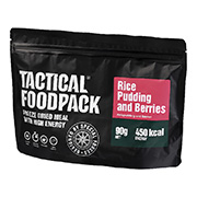 Tactical Foodpack Outdoor Mahlzeit Reispudding und Beeren