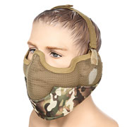 Nuprol Mesh Mask V2 Gittermaske Full Lower Face mit Ohrabdeckung camo