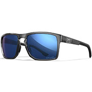 Wiley X Sonnenbrille Founder Captivate transparent grau Glser blau verspiegelt und polarisiert inkl. Seitenschutz