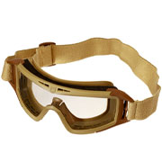 Revision ballistische Schutzbrille Desert Locust Deluxe Kit tan inkl. 3 Wechselglsern und Brillenetui