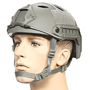nHelmet Airsoft Helm FAST PJ Standard Railed mit NVG Mount Foliage Green