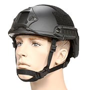 nHelmet FAST Standard Railed Airsoft Helm mit NVG Mount schwarz