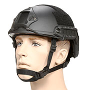 nHelmet Airsoft Helm FAST Standard Railed mit NVG Mount schwarz