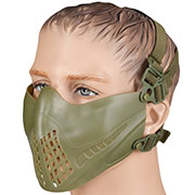 WoSport Pilot TPU-Verbundkunststoff Airsoft-Halbmaske 600 FPS oliv