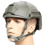 nHelmet FAST Maritime Standard Railed Airsoft Helm mit NVG Mount Foliage Green