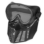 Fidragon SA-Upgrade Gittermaske mit Mundabdeckung Full Face schwarz