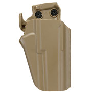 WoSport Universal Type-E Holster Kunststoff m. Grtelhalter fr Pistolen rechts tan