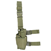 WoSport Universal Tactical Beinholster fr Pistole und Ersatzmagazin Nylon-Fabric rechts oliv