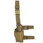 WoSport Universal Tactical Beinholster fr Pistole und Ersatzmagazin Nylon-Fabric rechts tan