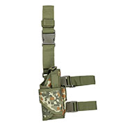 WoSport Universal Tactical Beinholster fr Pistole und Ersatzmagazin Nylon-Fabric rechts flecktarn