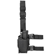 WoSport Universal Tactical Beinholster fr Pistole und Ersatzmagazin Nylon-Fabric rechts schwarz