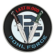 Pohl Force 3D Rubber Patch mit Klettflche MK-8/MK-9 Last Blood blau