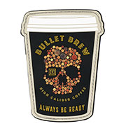 5.11 3D Rubber Patch mit Klettflche Bullet Brew fullcolor