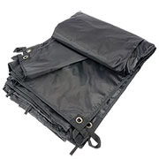 Brandit Premium Tarp 400 x 300 cm schwarz inkl. Transportbeutel und Meshtasche