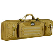 MAX Tactical 108 cm Heavy Duty Deluxe Double Soft Rifle Bag / Gewehr-Futteral f. zwei Gewehre mit Zubehr tan