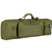 MAX Tactical 108 cm Heavy Duty Deluxe Double Soft Rifle Bag / Gewehr-Futteral f. zwei Gewehre mit Zubehr oliv