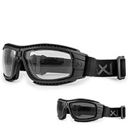 Wiley X Brille Lynx mattschwarz Glser grau inkl. Wechselglser klar, Brillenetui & Facial Cavity Dichtung