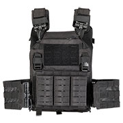 101 INC QR Plate Carrier Lasercut Molle-Plattentrger Weste schwarz inkl. Dummy-Platten