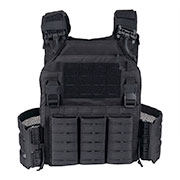 Thumbnail Farbe 101 INC QR Plate Carrier Lasercut Molle-Plattentr�ger Weste schwarz inkl. Dummy-Platten
