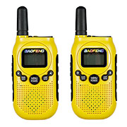 Thumbnail Farbe Baofeng Walkie-Talkie-Set BF-T6 bis zu 2 km Reichweite aufladbar mit integrierter Taschenlampe gelb