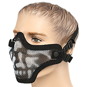 ASG Strike Systems Full Mesh Mask Airsoft Gittermaske mit Totenkopf Lower Face schwarz