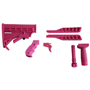 Steambow Customizing Kit fr AR-6 Stinger II pink Schultersttze, Griffschalen, Abzug...