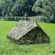 Mil-Tec Zelt Mini Pack Zweimannzelt für 2 Personen flecktarn