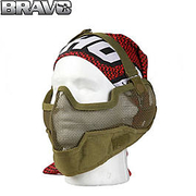 Bravo Tac Gear Strike V2 Gittermaske halb oliv