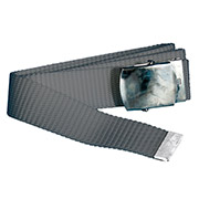 Grtel mit Metallschnalle grau