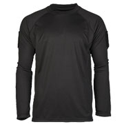 Mil-Tec Langarmshirt Tactical Quick Dry schwarz